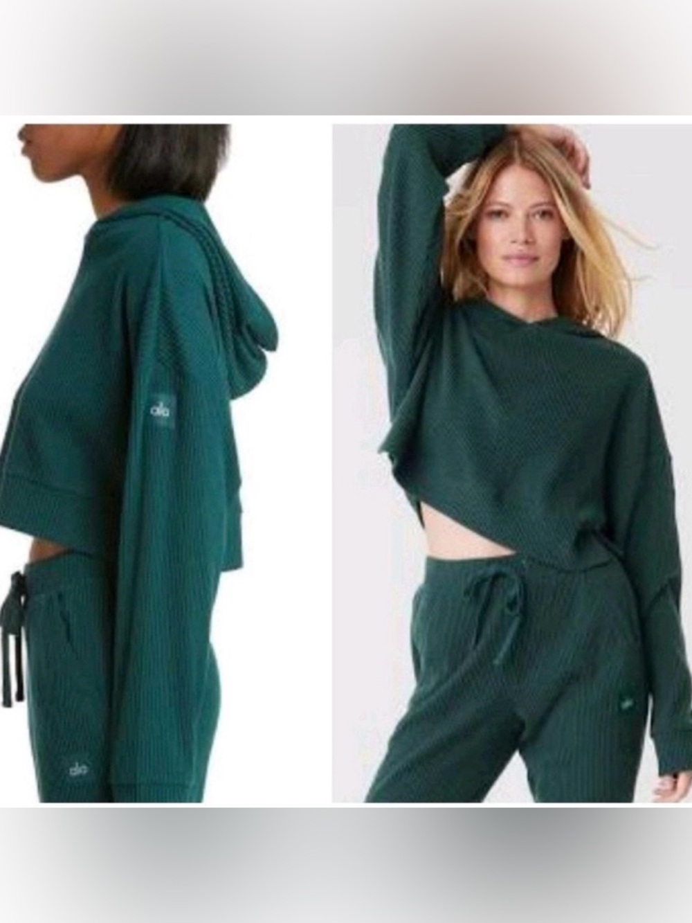 ALO Yoga Muse set in green